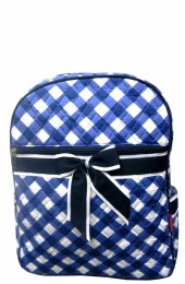 Quilted Backpack-CHE2828/NAVY